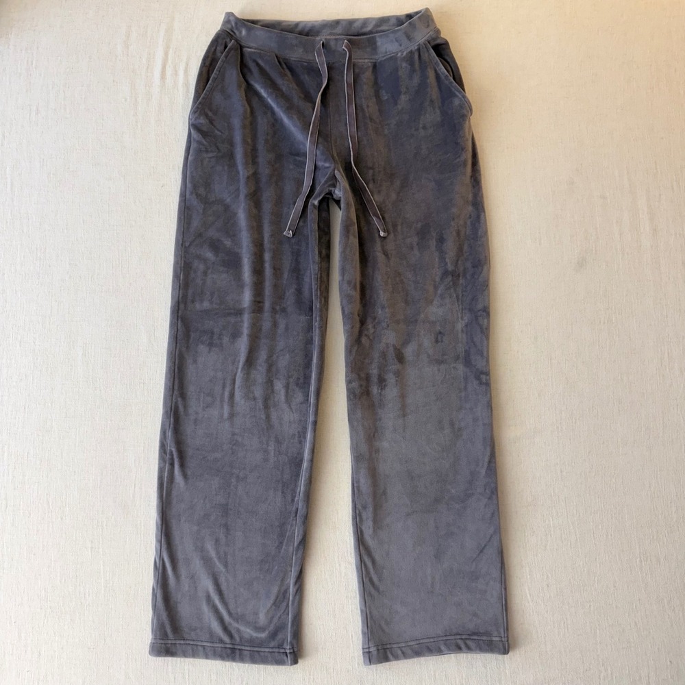 House of Harlow 1960 Velour Drawstring Lounge Pants Womens Small Purple